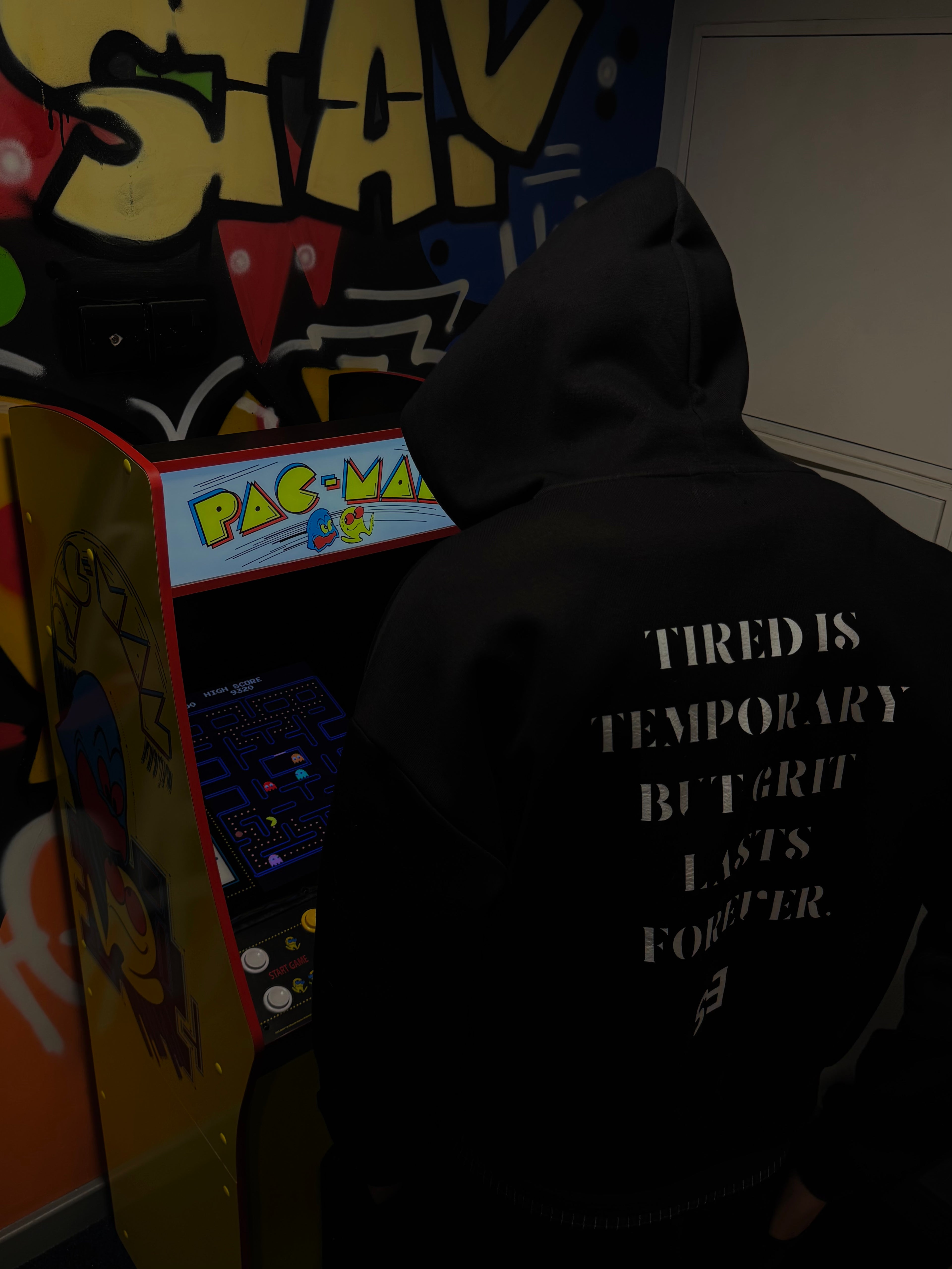 Unisex Contrast Plaid Boxy Zip Hoodie