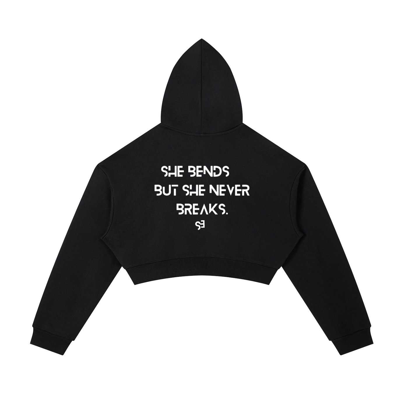 Essential Cropped Zip-Up Hoodie