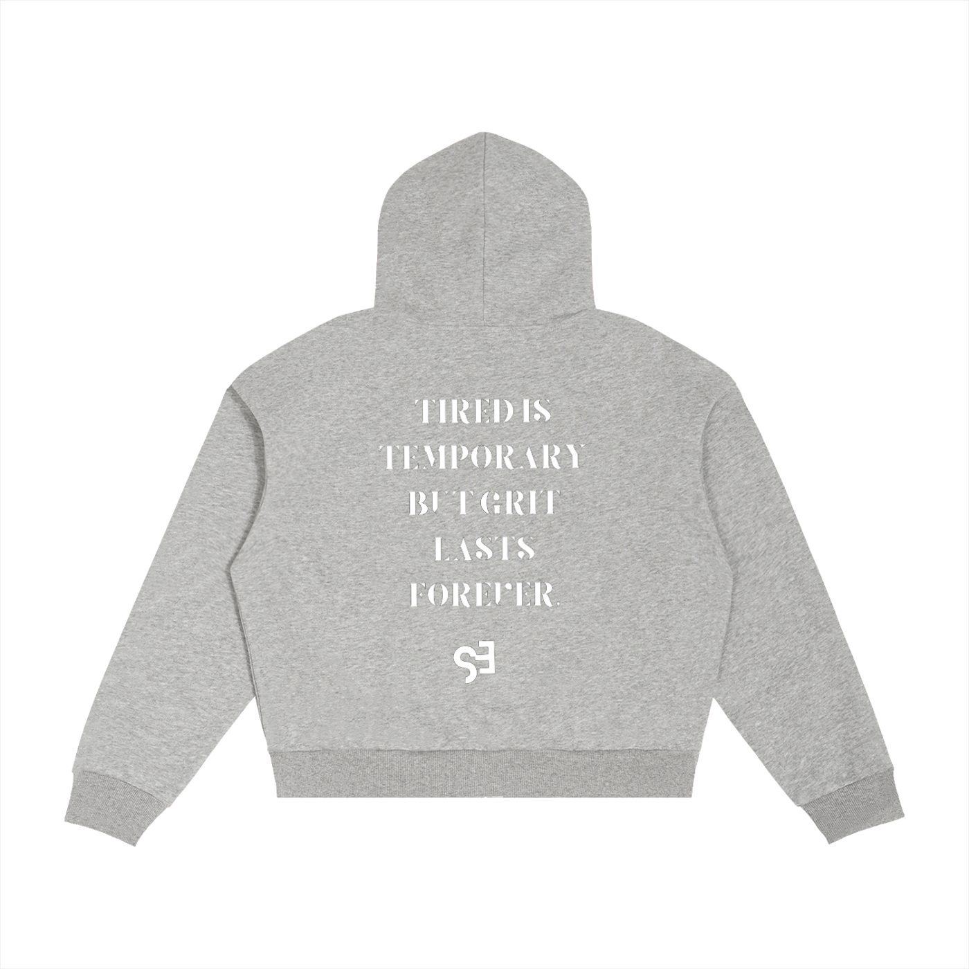 Unisex Contrast Plaid Boxy Zip Hoodie